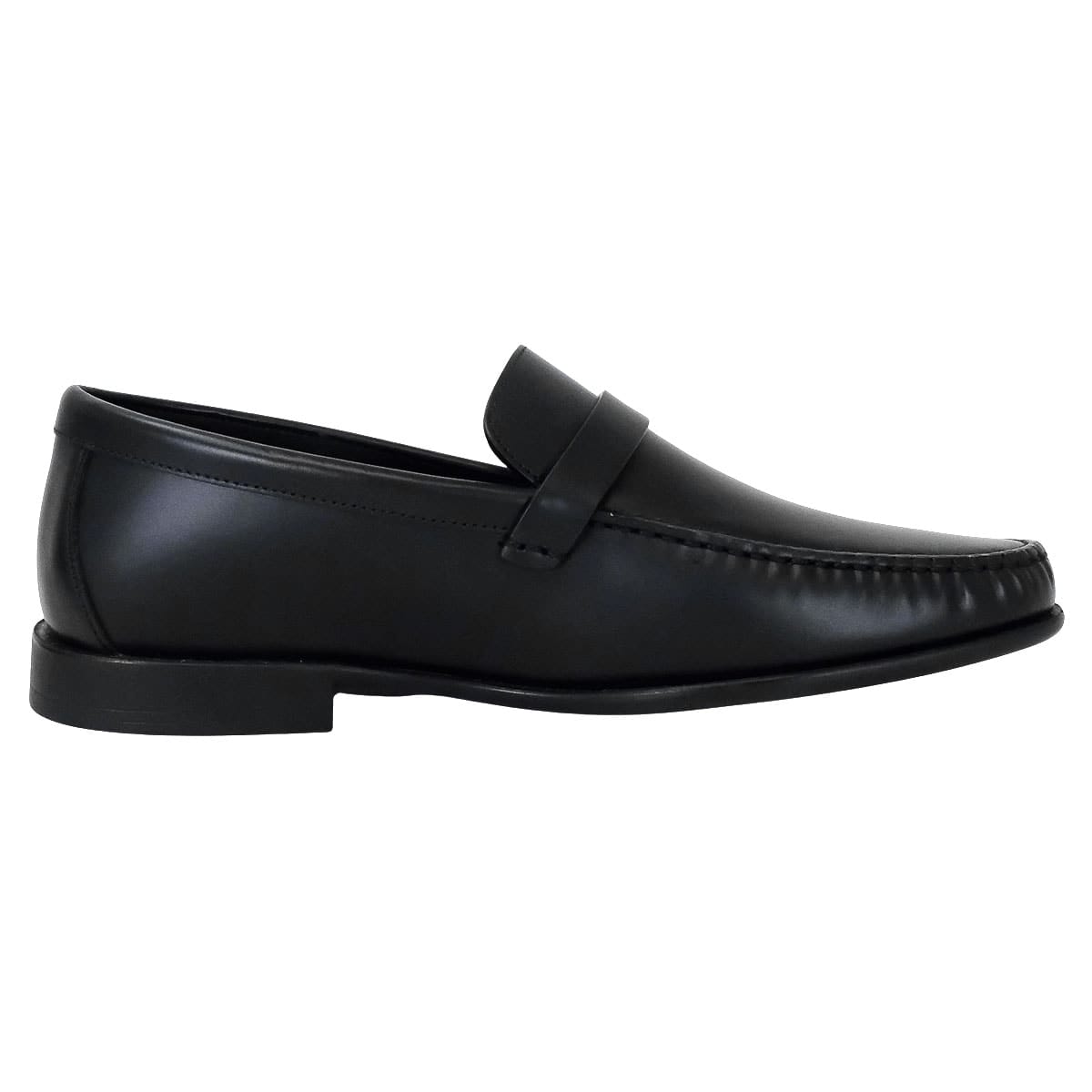 HERMES loafers Mens Loafer Moccasins IDEM Noir (Black) Calfskin #39 Black HW[EXCELLENT][Authentic]