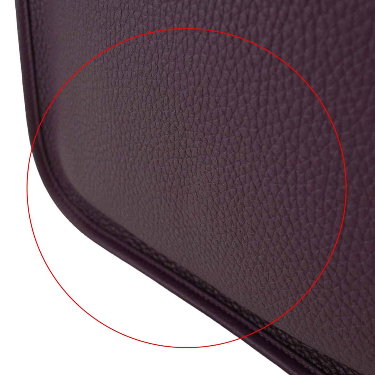 HERMES Shoulder bag Evelyne 29 PM Cassis Taurillon Clemence Gold HW Stamp U[EXCELLENT][Authentic]