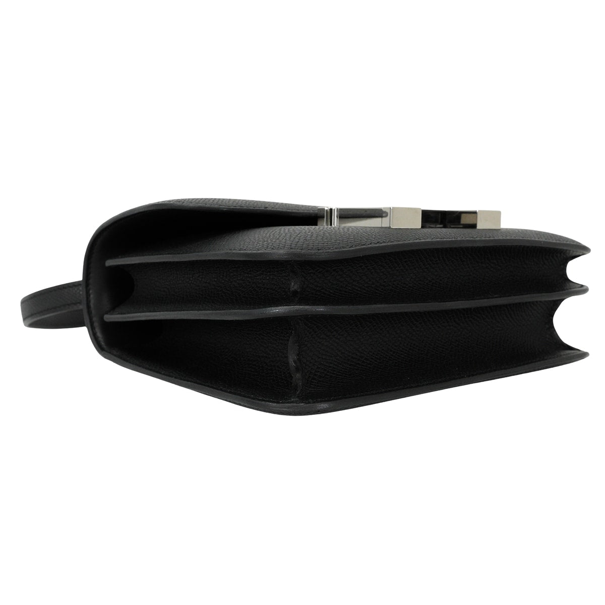 HERMES Shoulder bag Constance 3 18 Miroir Noir (Black) Veau Epsom Silver HW Stamp G[EXCELLENT][Authentic]