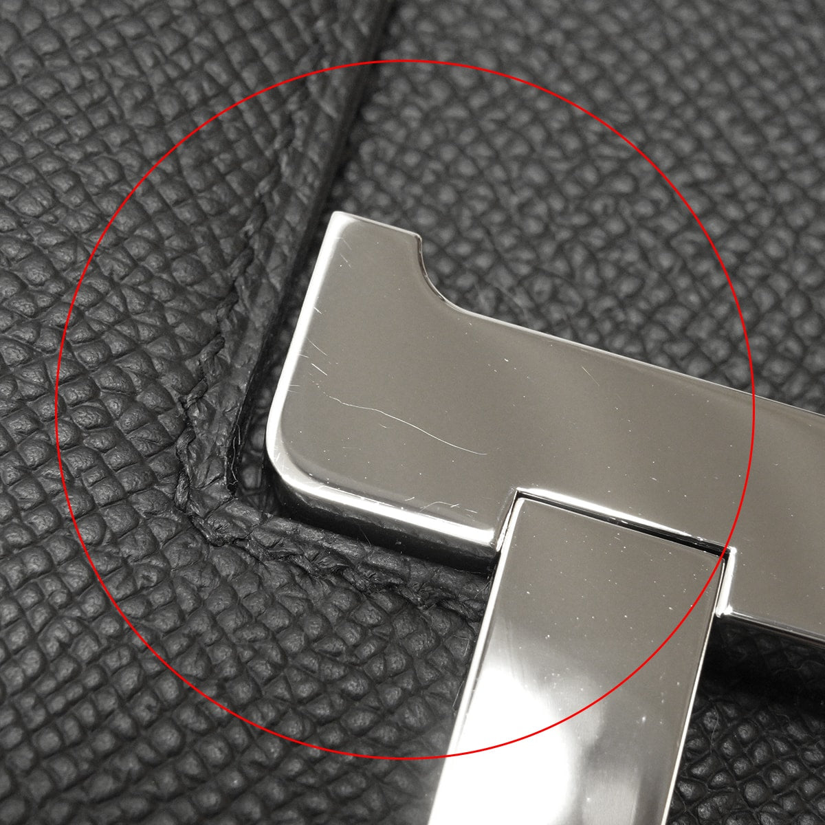 HERMES Shoulder bag Constance 3 18 Miroir Noir (Black) Veau Epsom Silver HW Stamp G[EXCELLENT][Authentic]