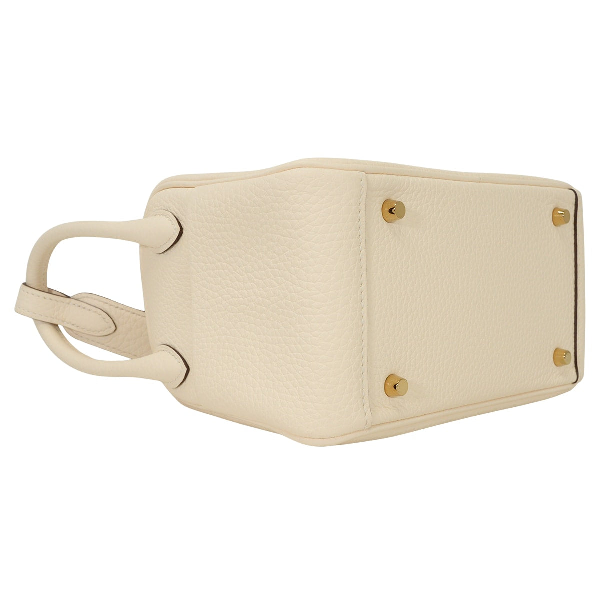 HERMES Shoulder bag Lindy mini 20 Nata Taurillon Clemence Gold HW Stamp K[EXCELLENT][Authentic]