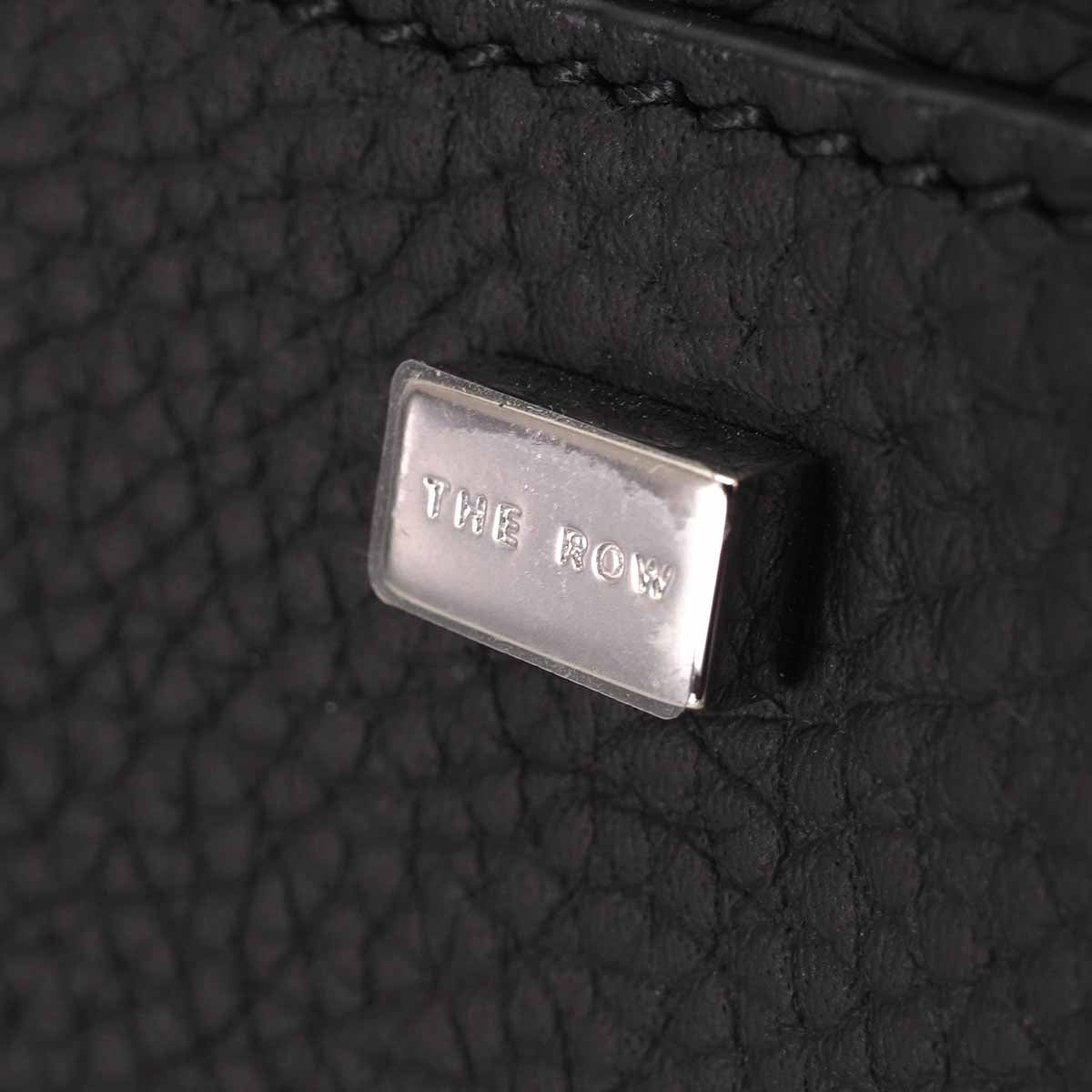 The Row Handbag Soft Margaux 10 Noir (Black) Calfskin Silver HW[EXCELLENT][Authentic]