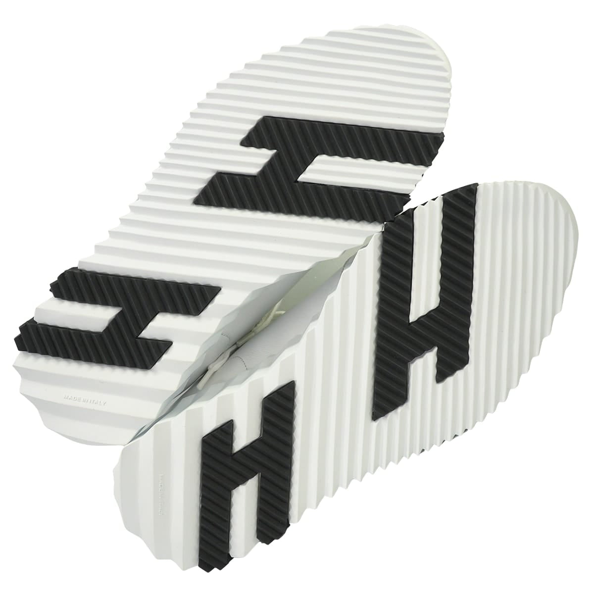 HERMES sneakers Ladies Bouncing Blanc (White)/Noir (Black) Calfskin Chevre Velours #38[EXCELLENT][Authentic]
