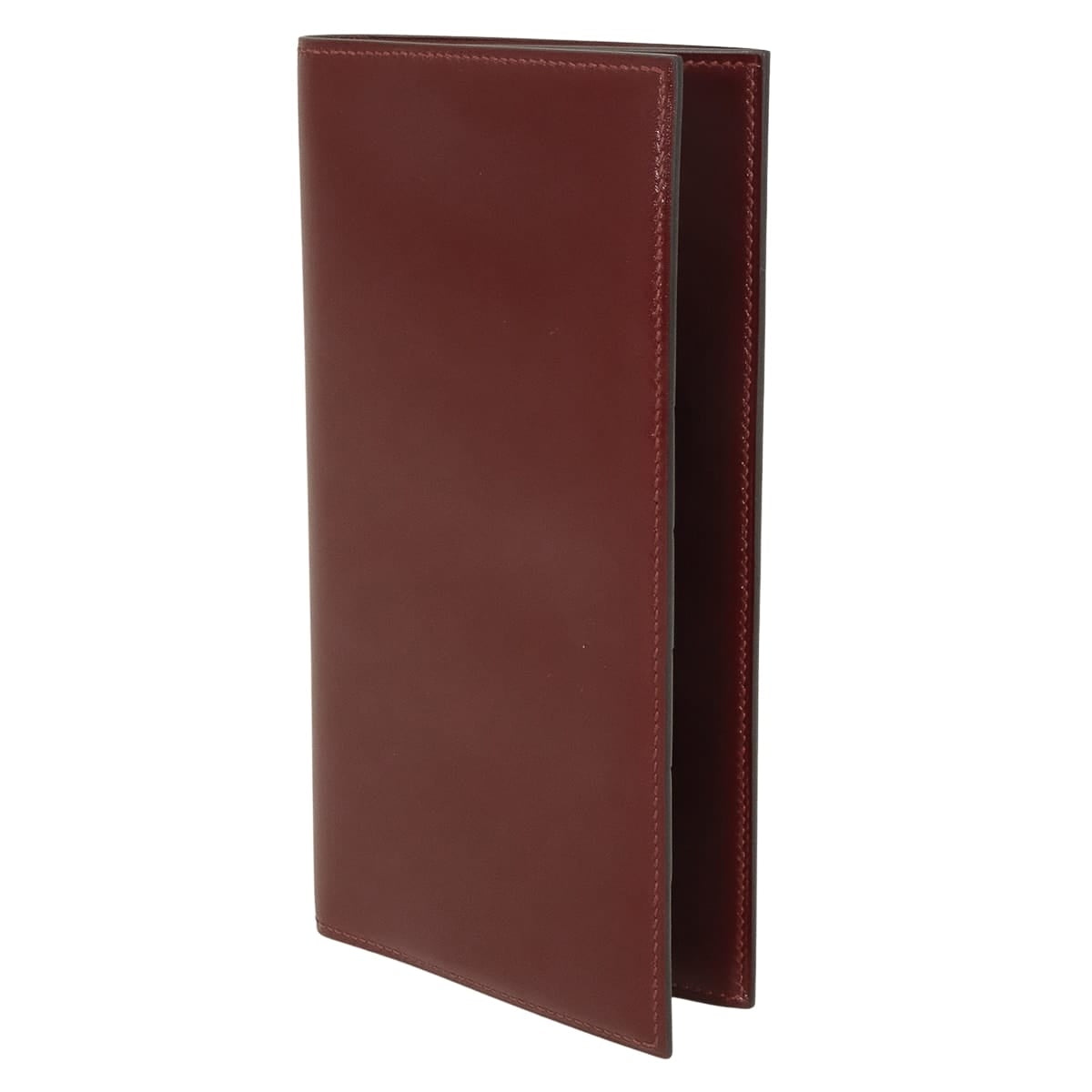 HERMES billfold MC2 Fleming Portefeuille Rouge H Box Calf Stamp X[EXCELLENT][Authentic]