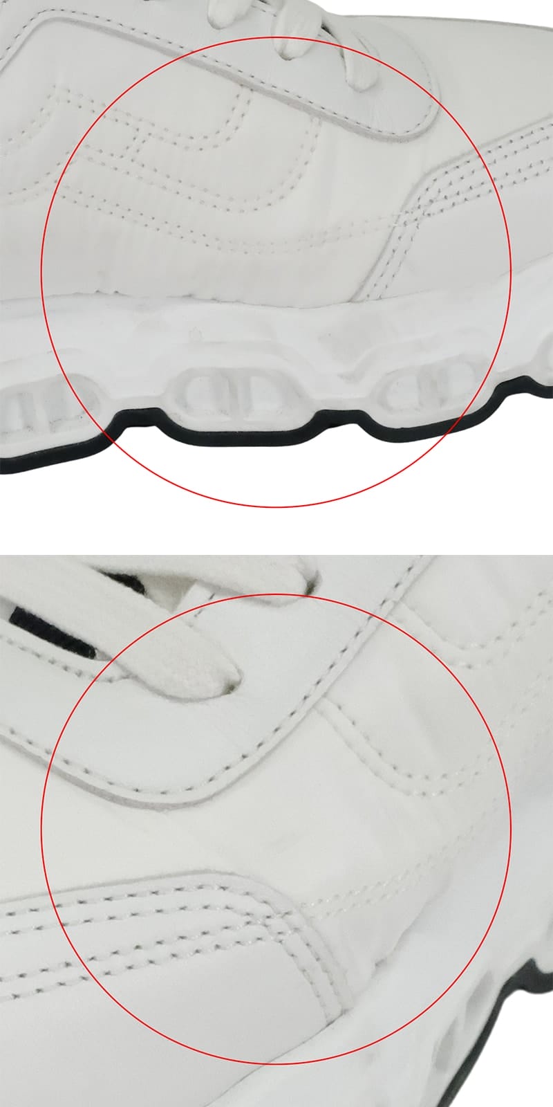 [Pre-loved] HERMES sneakers Ladies impulse Chaine D'ancre Blanc (White)/Noir (Black) Parachute Fabric / Calfskin ＃35[LIKE NEW][Authentic]