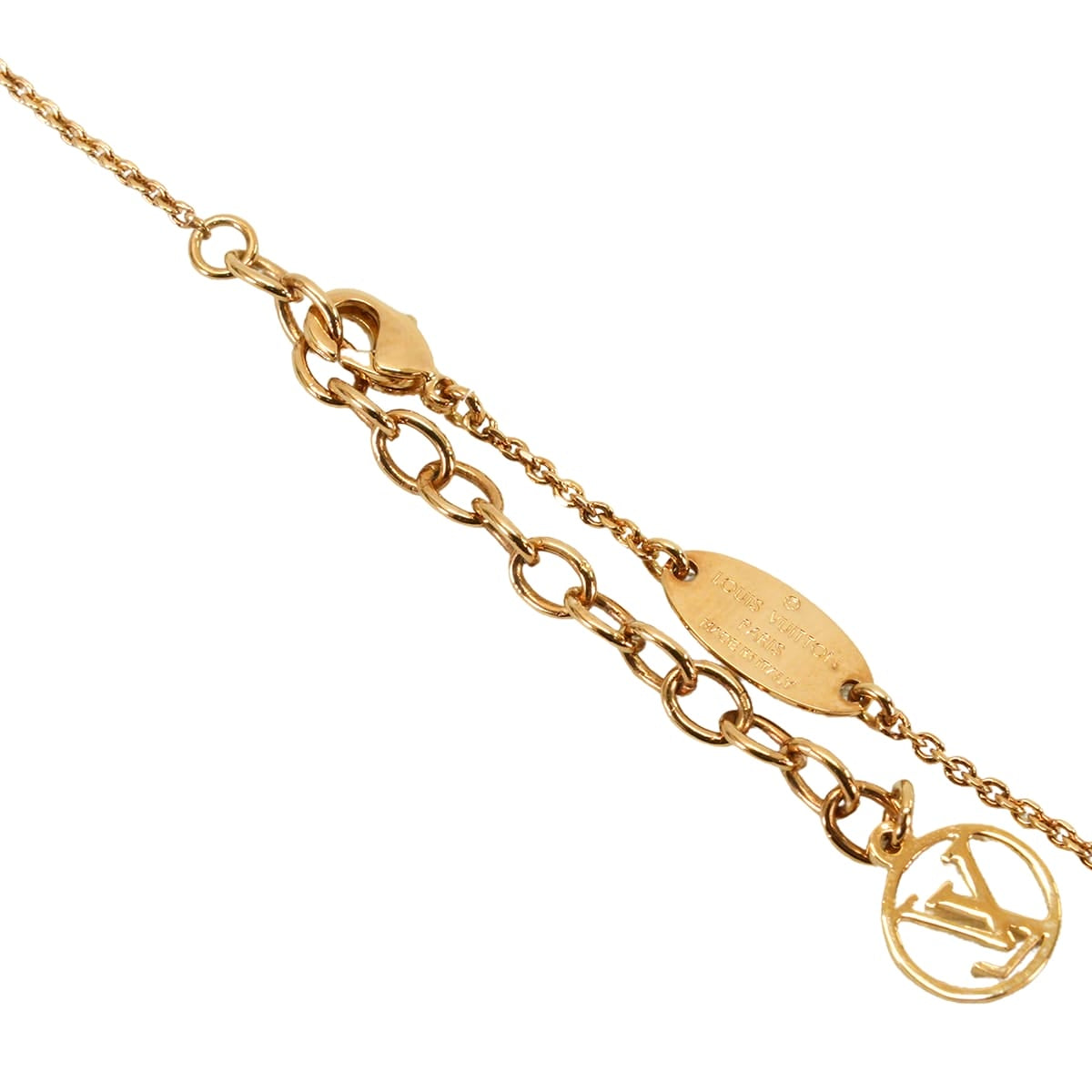 LOUIS VUITTON necklace LV&ME R initial Gold Gold plated M61073[EXCELLENT][Authentic]