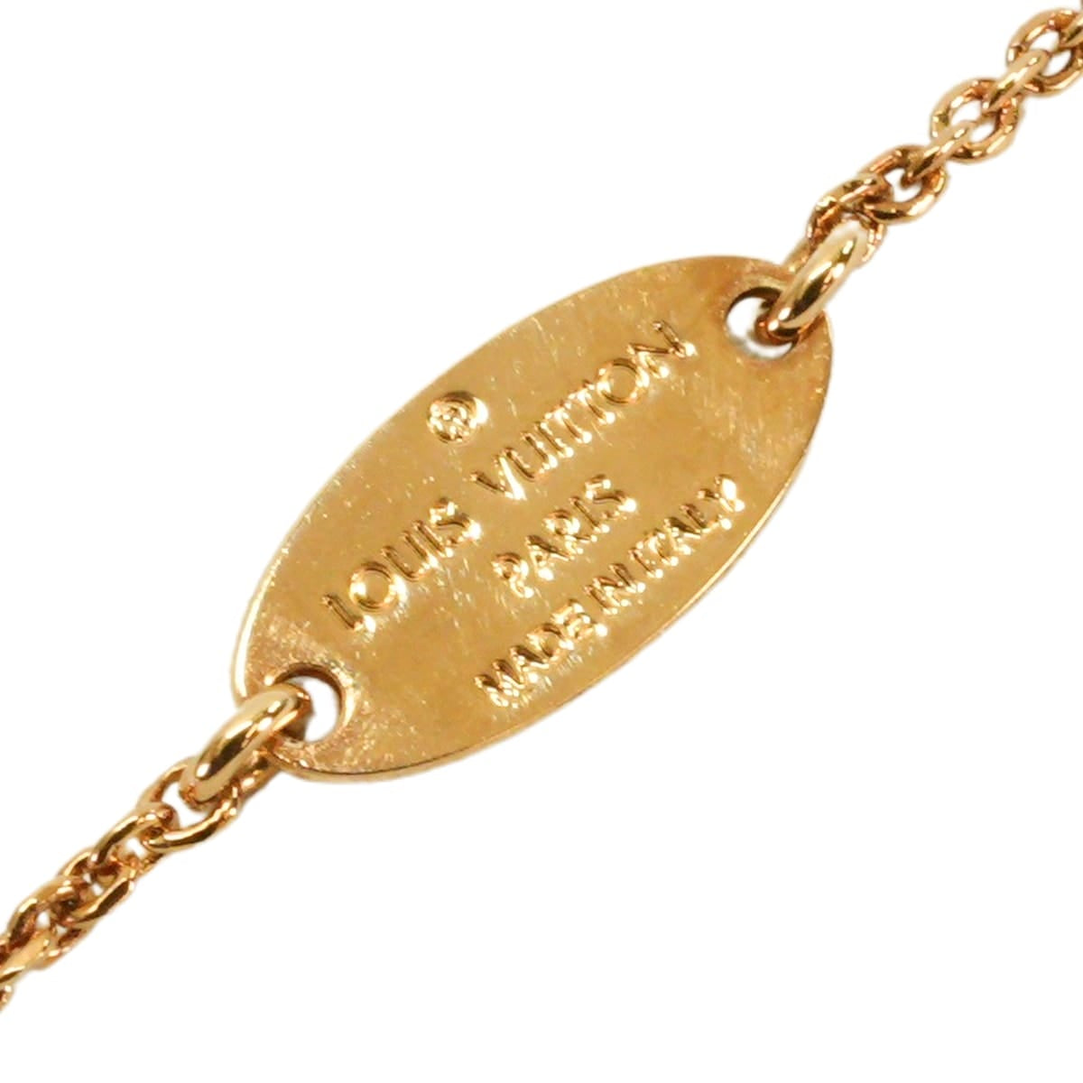 LOUIS VUITTON necklace LV&ME R initial Gold Gold plated M61073[EXCELLENT][Authentic]