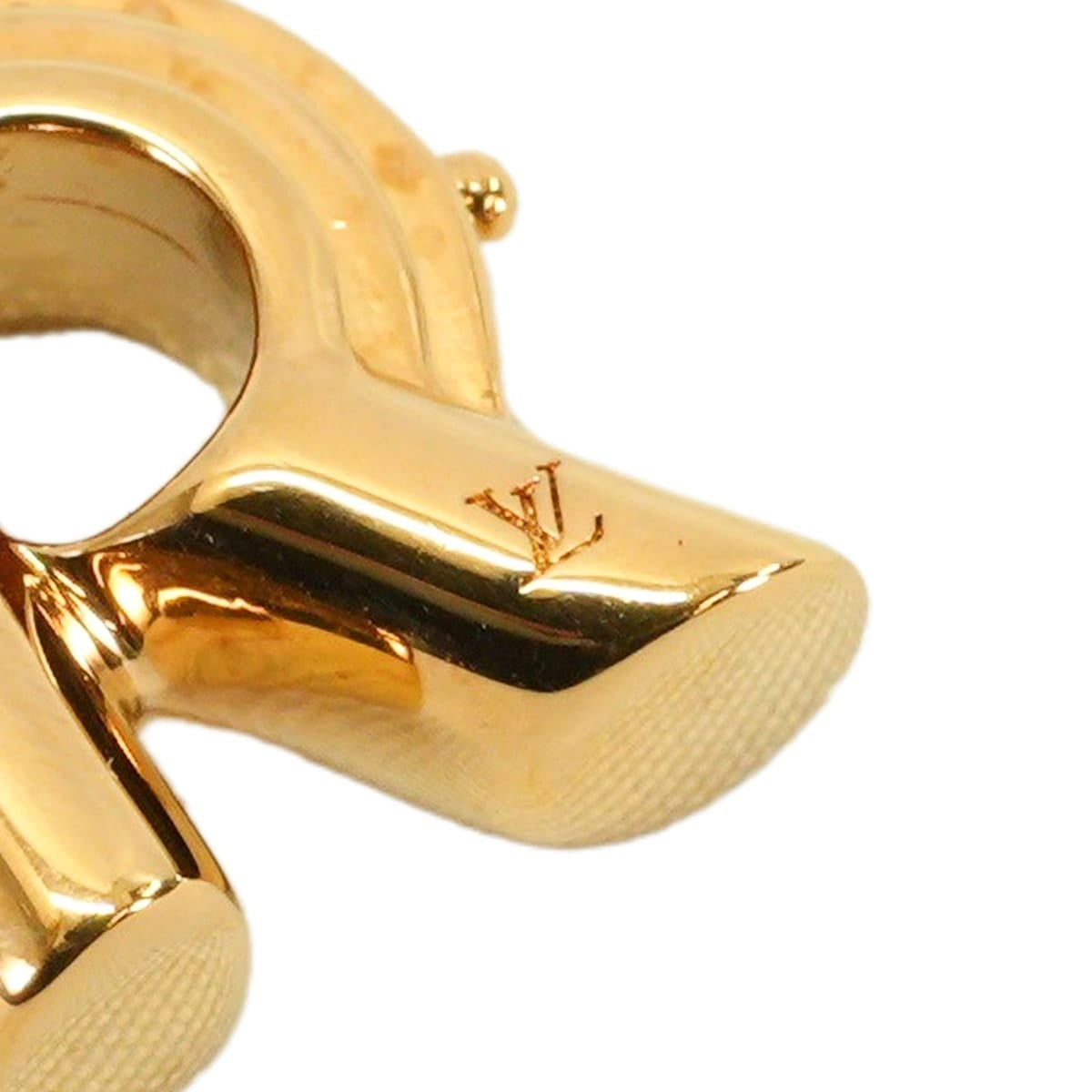 LOUIS VUITTON necklace LV&ME R initial Gold Gold plated M61073[EXCELLENT][Authentic]