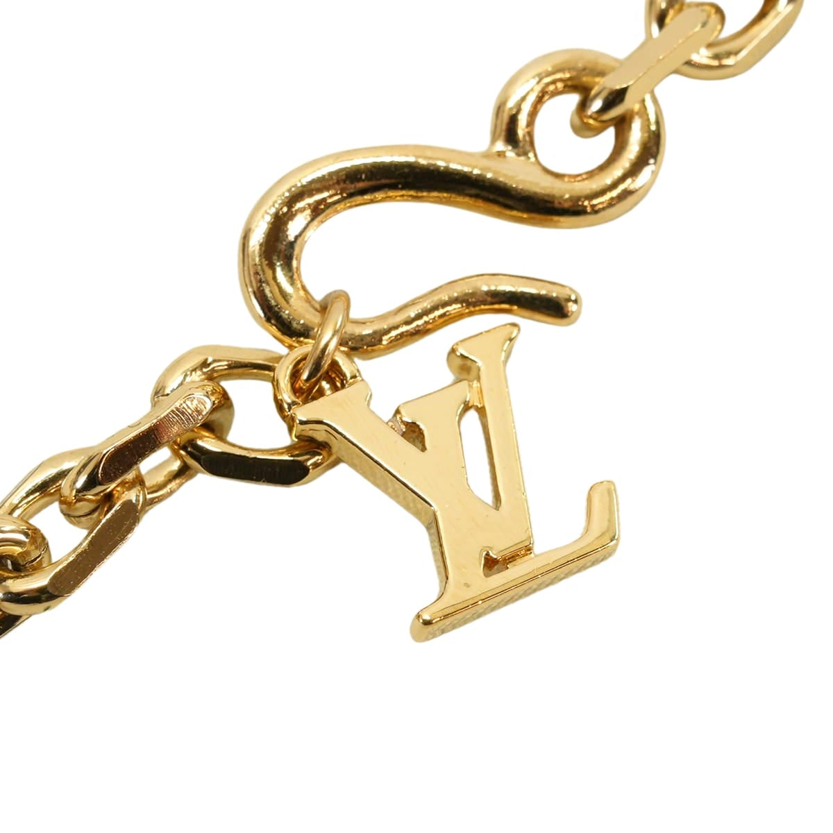 [Pre-loved] LOUIS VUITTON necklace Collier Fraise With a charm Gold/Multicolor Gold plated/Lacquer M64921[LIKE NEW][Authentic]