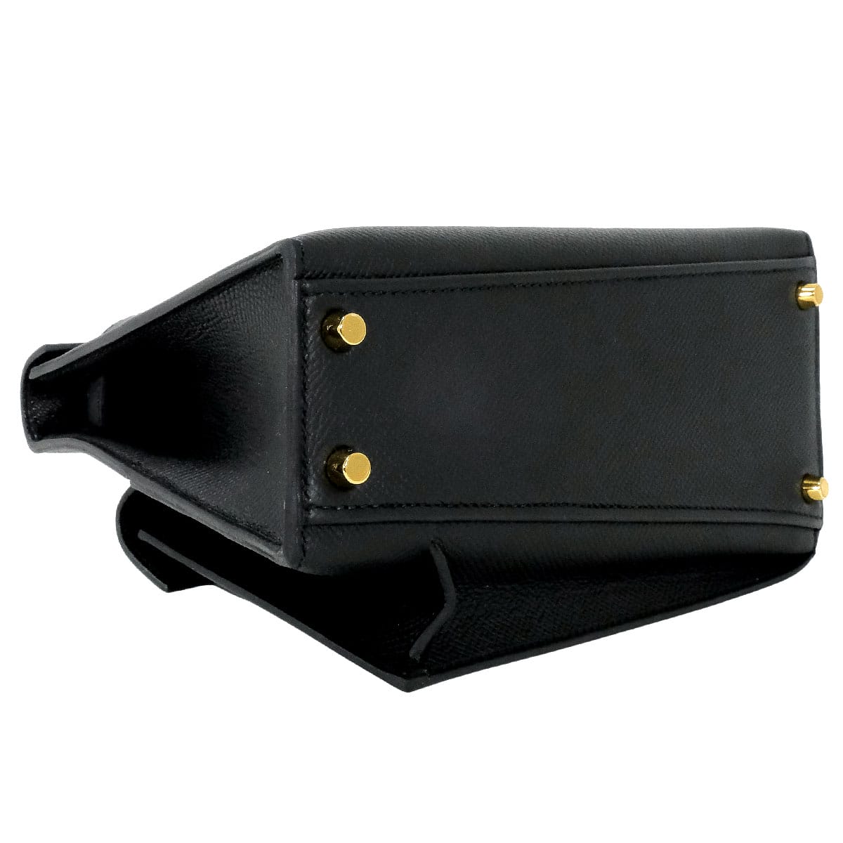 HERMES Shoulder bag Kelly mini 2 Kelly20 en Desordre Noir (Black) Veau Epsom Gold HW Stamp G[EXCELLENT][Authentic]