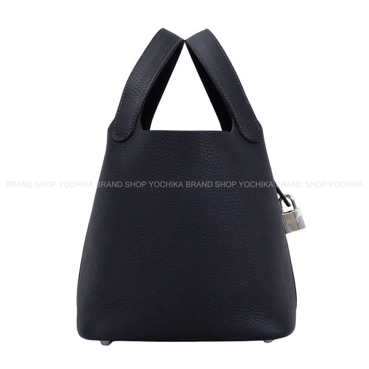 HERMES Handbag Picotin Lock 18 PM Caban Taurillon Clemence Silver HW Stamp G[BRAND NEW][Authentic]