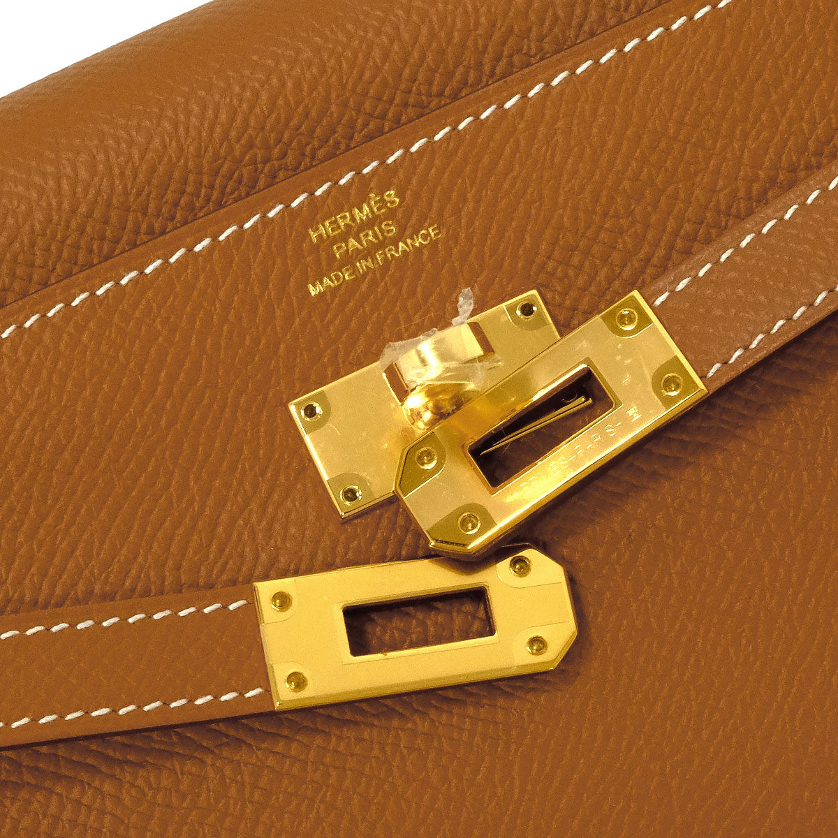 HERMES long wallet Kelly Wallet Long To Go Gold Veau Epsom Gold HW Stamp Z[EXCELLENT][Authentic]