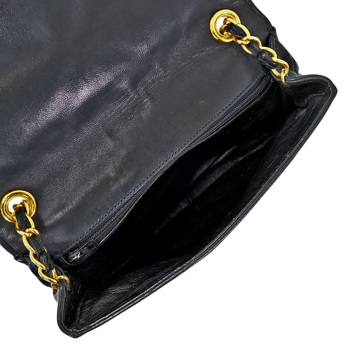 [Pre-loved] CHANEL Shoulder bag Vintage Chain Matelasse COCO Mark Noir (Black) Lambskin Gold HW[USED AB][Authentic]