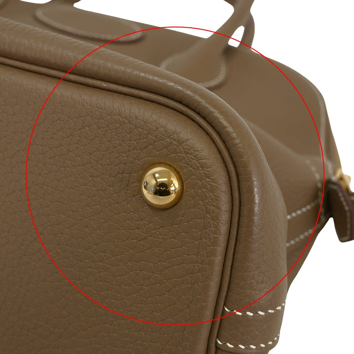[Pre-loved] HERMES Shoulder bag Bolide31 Etoupe Taurillon Clemence Gold HW Stamp Z[LIKE NEW][Authentic]