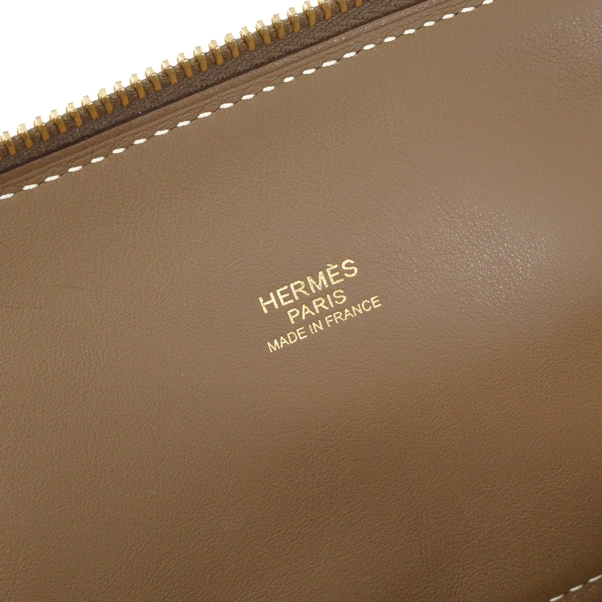 [Pre-loved] HERMES Shoulder bag Bolide31 Etoupe Taurillon Clemence Gold HW Stamp Z[LIKE NEW][Authentic]