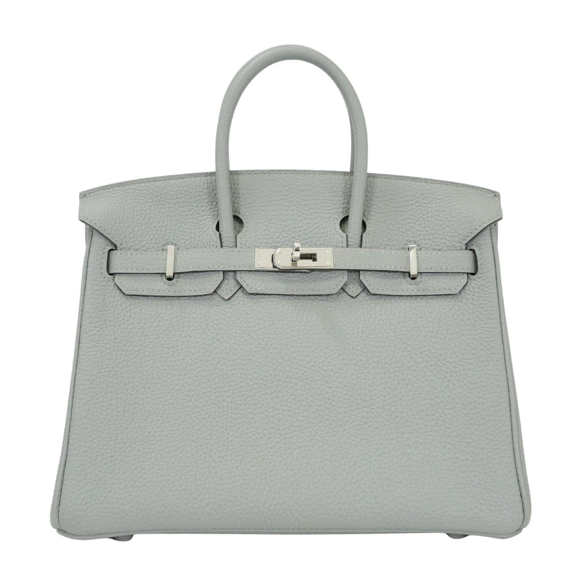 [Pre-loved] HERMES Handbag Birkin25 Bleu Glacier Veau Togo Silver HW Stamp A[LIKE NEW][Authentic]