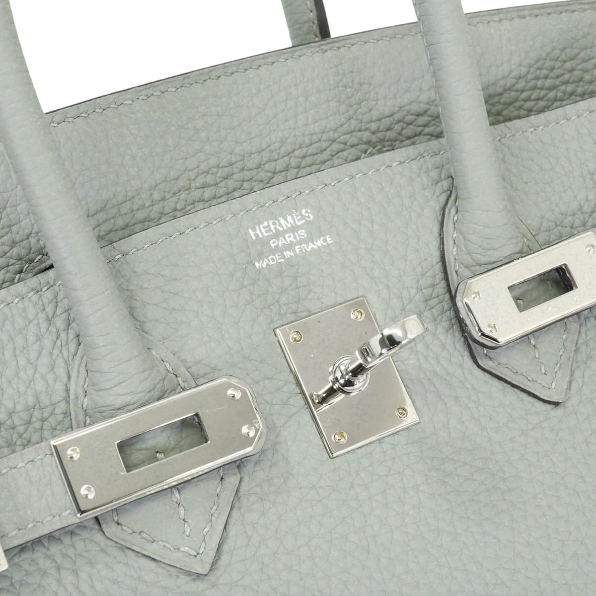 [Pre-loved] HERMES Handbag Birkin25 Bleu Glacier Veau Togo Silver HW Stamp A[LIKE NEW][Authentic]
