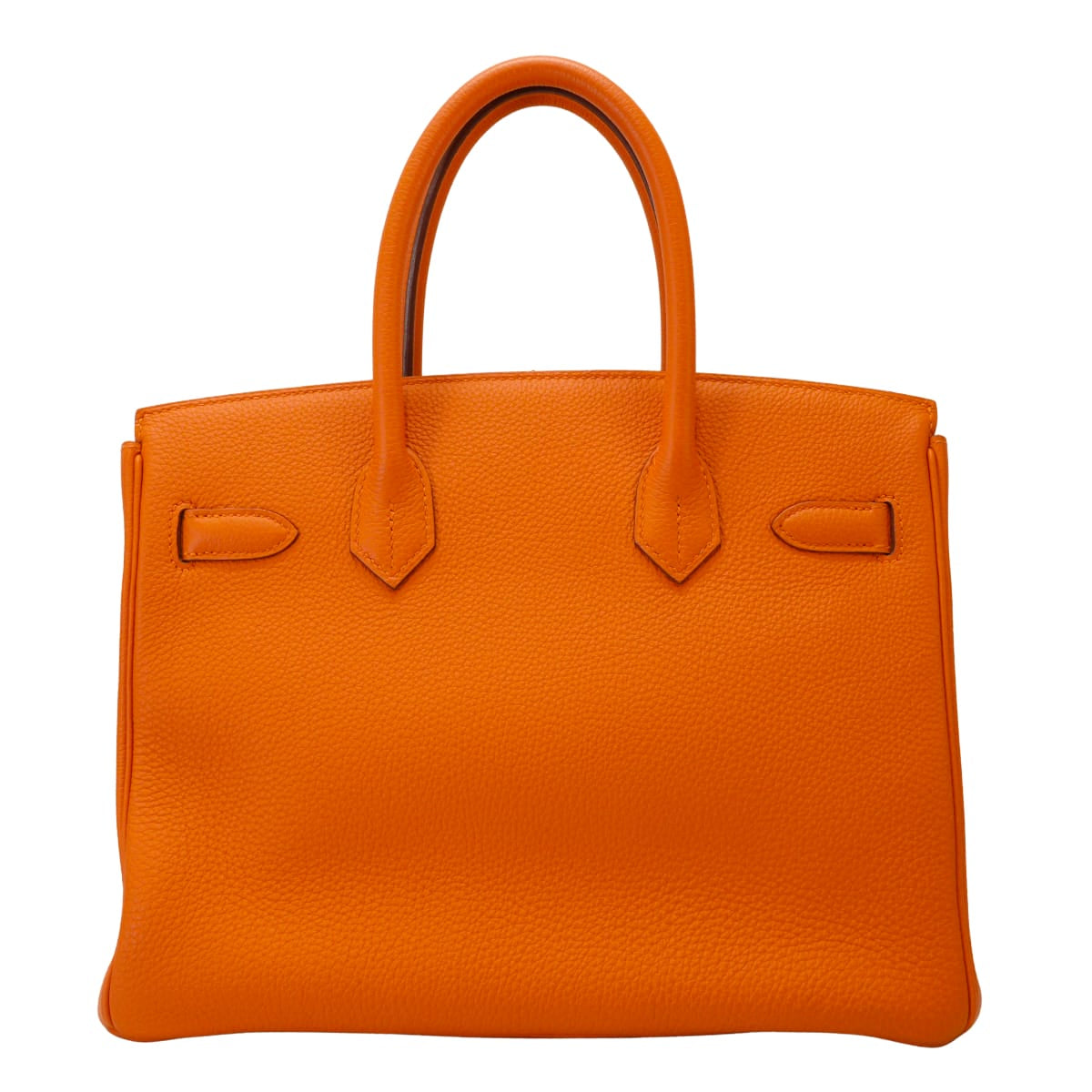 [Pre-loved] HERMES Handbag Birkin30 Orange Veau Togo Silver HW Stamp T[LIKE NEW][Authentic]