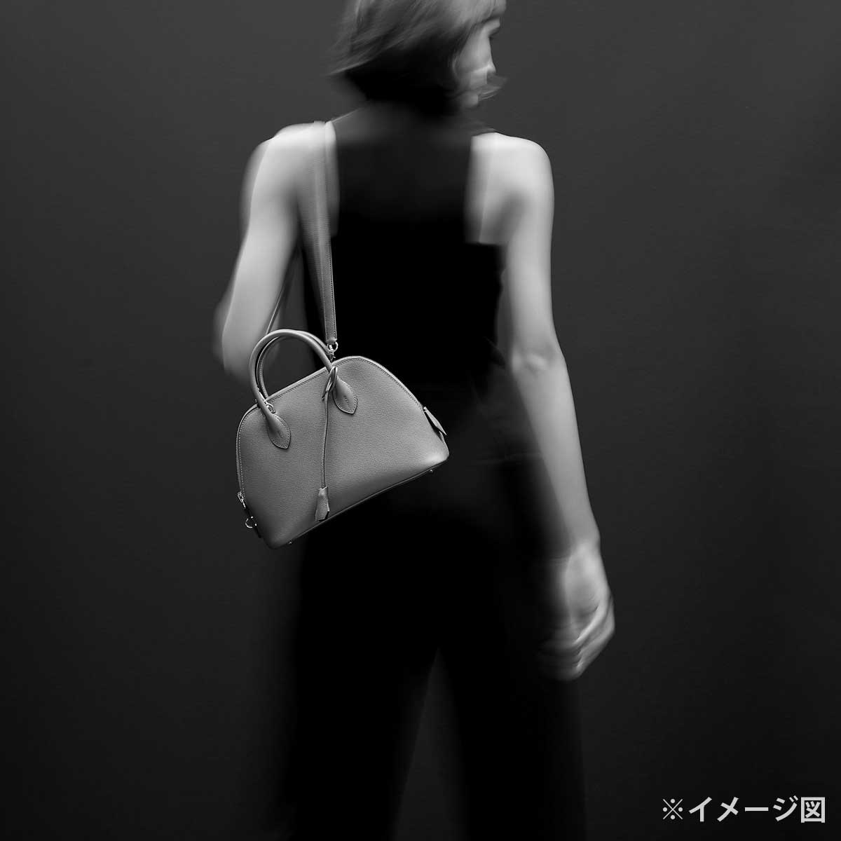 HERMES Shoulder bag Bolide1923 25 Orange Poppy Veau Epsom Silver HW Stamp K[EXCELLENT][Authentic]