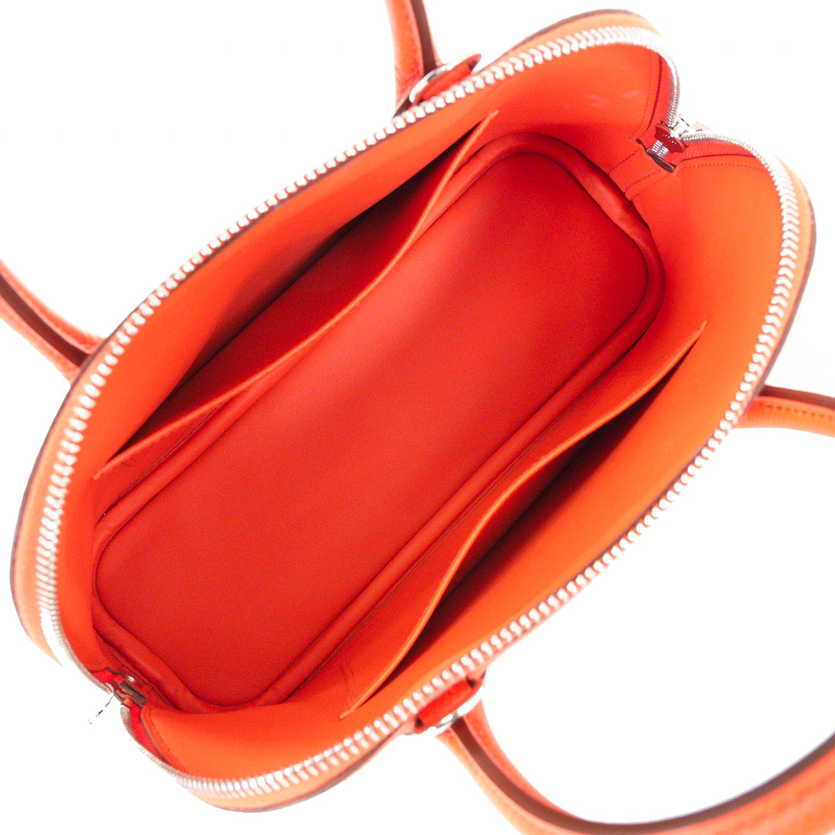 HERMES Shoulder bag Bolide1923 25 Orange Poppy Veau Epsom Silver HW Stamp K[EXCELLENT][Authentic]