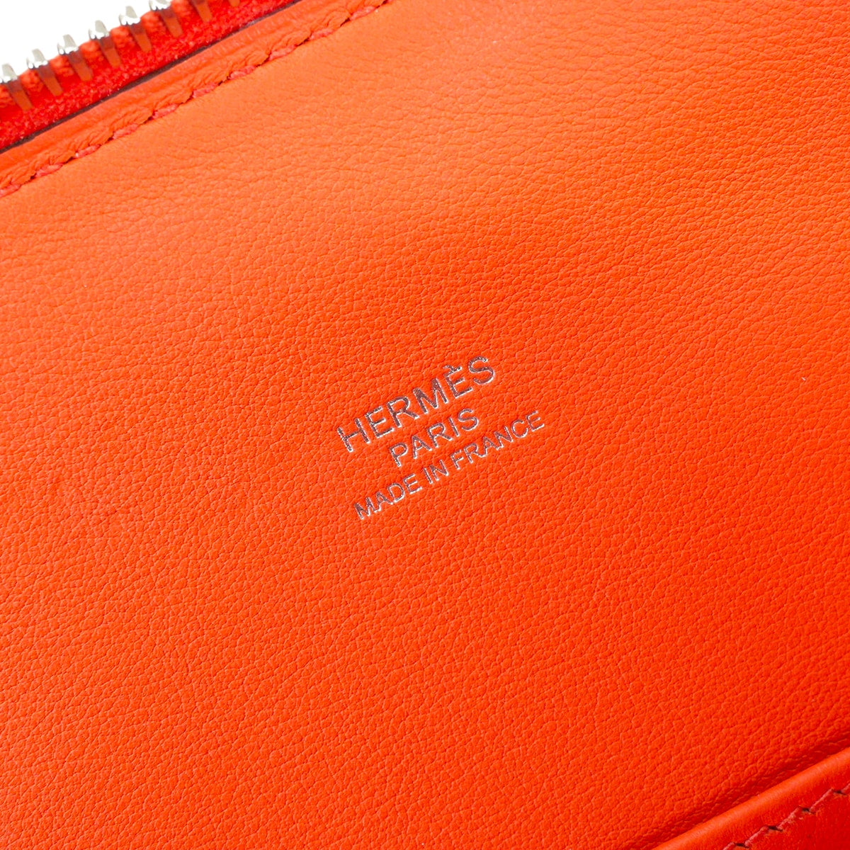 HERMES Shoulder bag Bolide1923 25 Orange Poppy Veau Epsom Silver HW Stamp K[EXCELLENT][Authentic]
