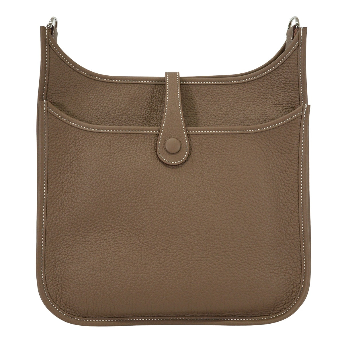 HERMES Shoulder bag Evelyne 29 PM Evelyne 3 Etoupe Taurillon Clemence Silver HW Stamp K[BRAND NEW][Authentic]