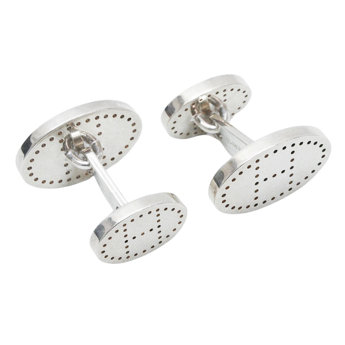 [Pre-loved] HERMES cuff Evelyne Perforated H Silver925 (SV925 Ag925) Silver HW[LIKE NEW][Authentic]