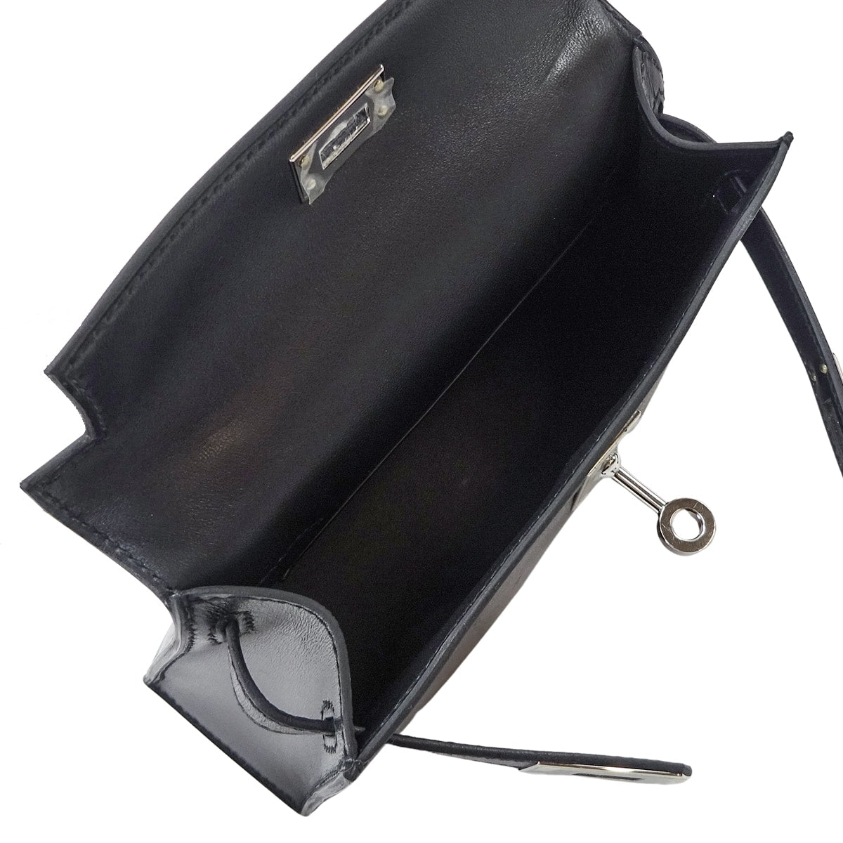 HERMES Shoulder bag Kelly mini 2 Kelly20 Noir (Black) Box Calf Silver HW Stamp G[BRAND NEW][Authentic]