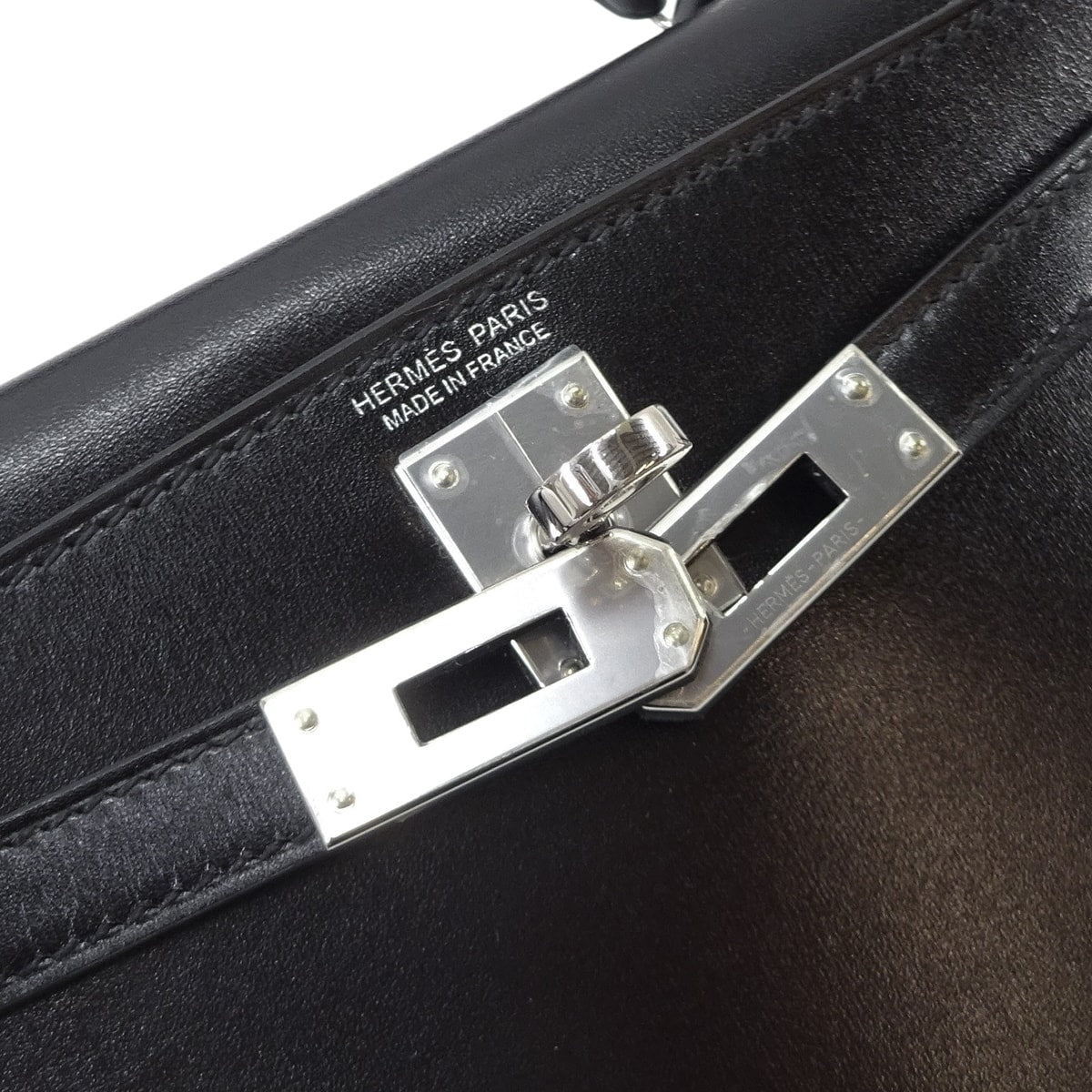 HERMES Shoulder bag Kelly mini 2 Kelly20 Noir (Black) Box Calf Silver HW Stamp G[BRAND NEW][Authentic]