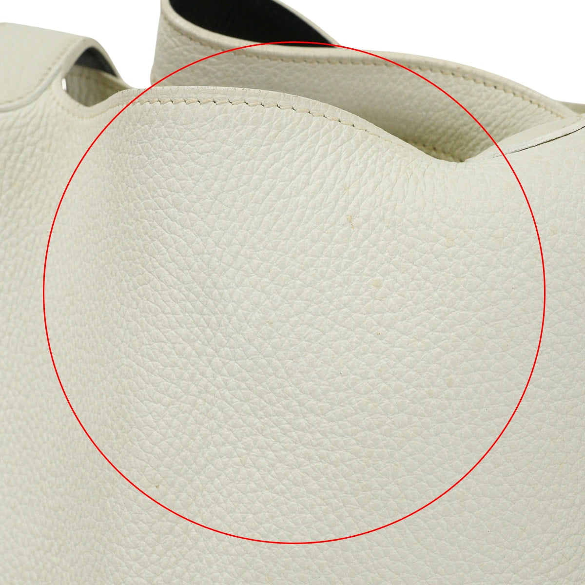 [Pre-loved] HERMES Handbag Picotin 22 MM Blanc (White)/Noir (Black) Taurillon Clemence/Veau Epsom Silver HW Stamp □J[USED A][Authentic]