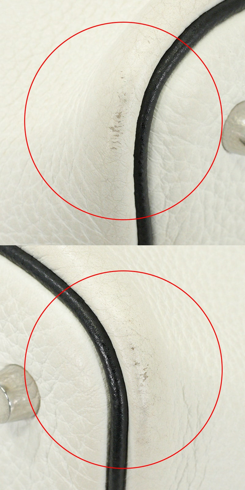 [Pre-loved] HERMES Handbag Picotin 22 MM Blanc (White)/Noir (Black) Taurillon Clemence/Veau Epsom Silver HW Stamp □J[USED A][Authentic]