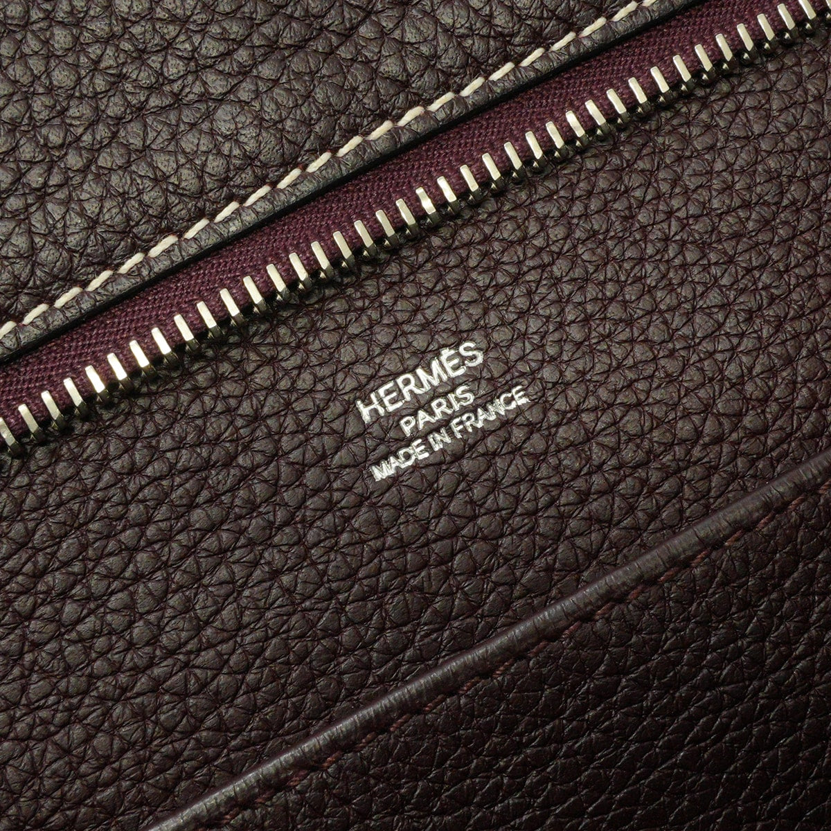 [Pre-loved] HERMES Shoulder bag Good News PM Rouge H Taurillon Clemence Silver HW Stamp □L[USED SA][Authentic]