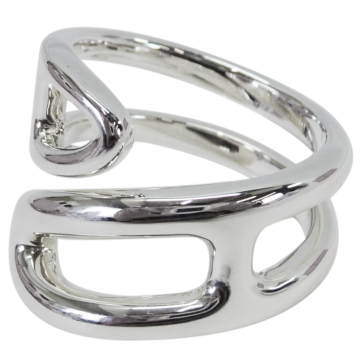 HERMES ring Chaine d'Ancre Twist Punk PM Silver Silver925 (SV925 Ag925) #56[BRAND NEW][Authentic]