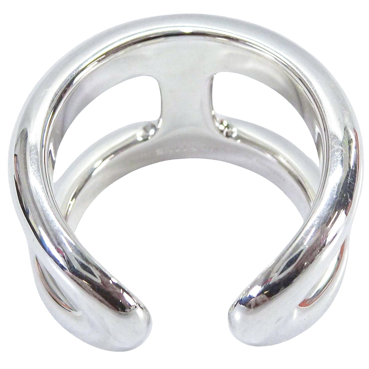 HERMES ring Osmose GM Silver Silver925 (SV925 Ag925) #56[BRAND NEW][Authentic]