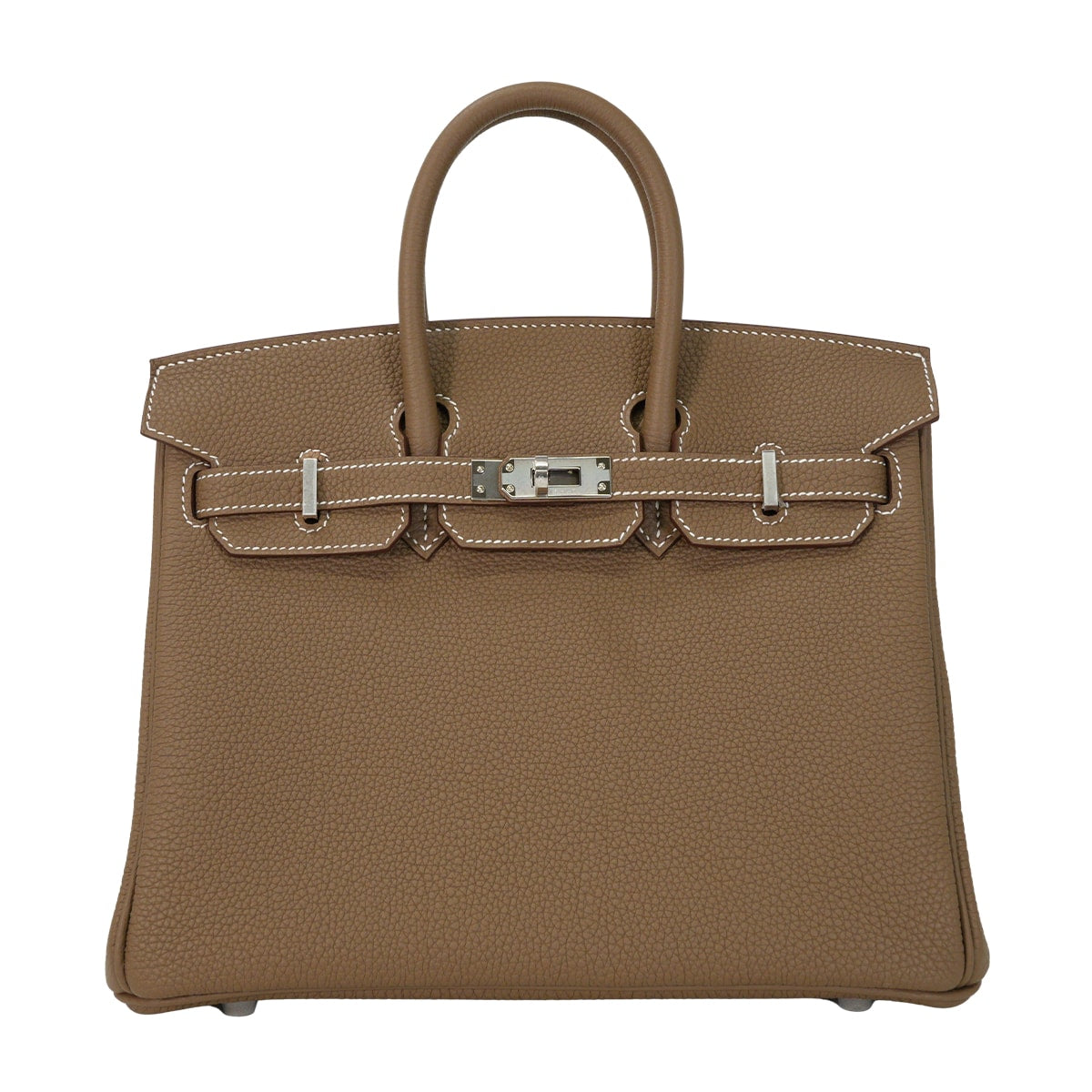 HERMES Handbag Birkin25 Etoupe Veau Togo Silver HW Stamp G[BRAND NEW][Authentic]