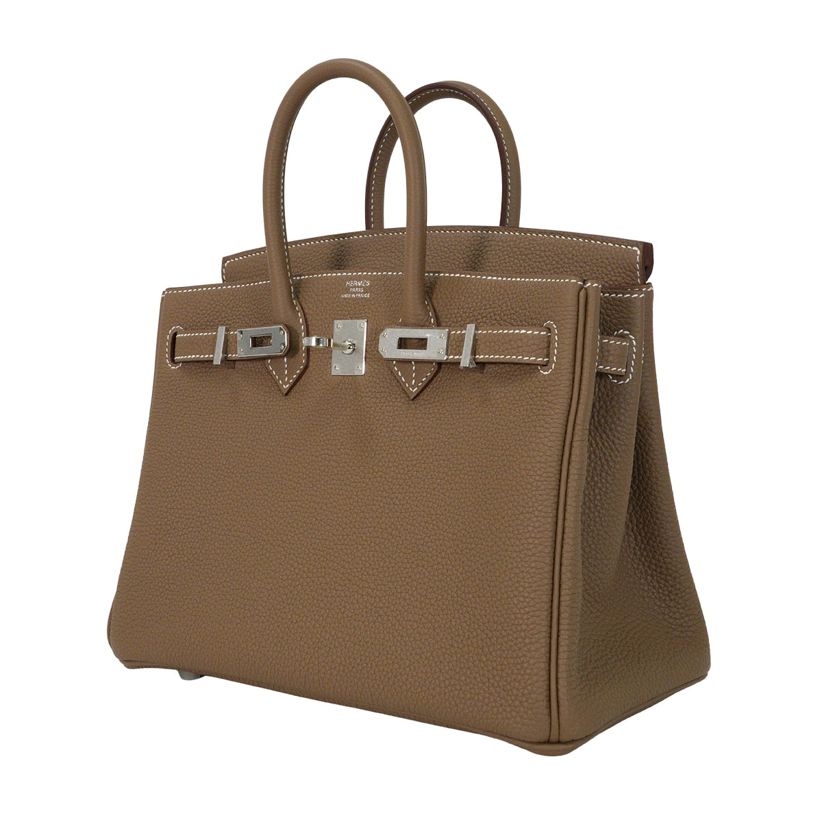 HERMES Handbag Birkin25 Etoupe Veau Togo Silver HW Stamp G[BRAND NEW][Authentic]