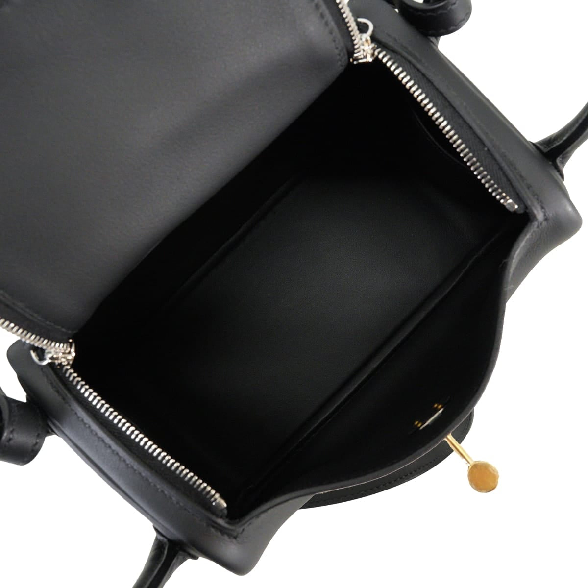 HERMES Shoulder bag Lindy mini 20 Noir (Black) Veau Swift Electrum HW Stamp K[BRAND NEW][Authentic]