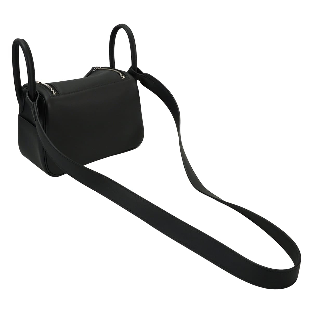 HERMES Shoulder bag Lindy mini 20 Noir (Black) Veau Swift Electrum HW Stamp K[BRAND NEW][Authentic]