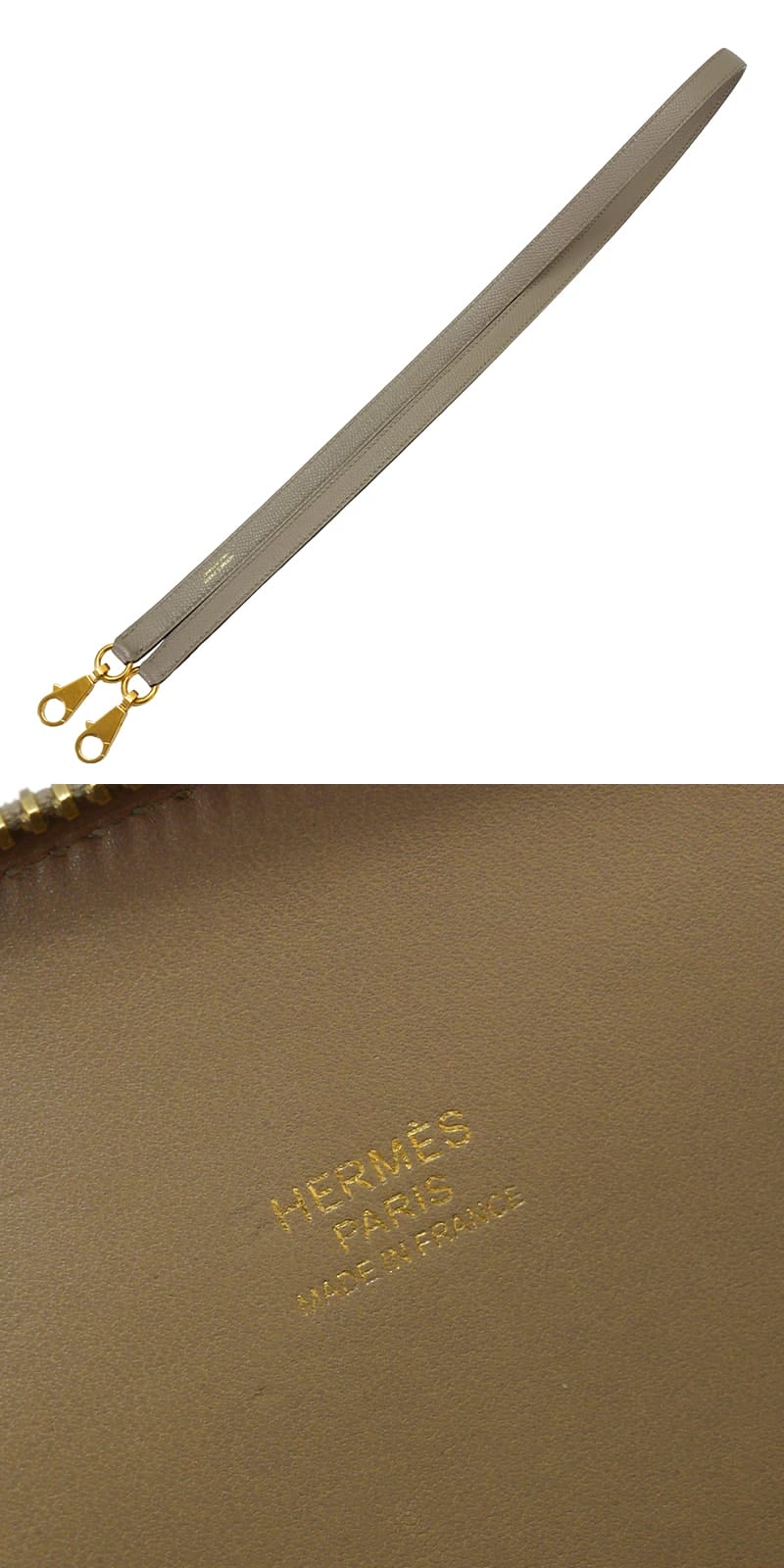 [Pre-loved] HERMES Shoulder bag Bolide27 Gris Asphalte Veau Epsom Gold HW Stamp D[USED A][Authentic]