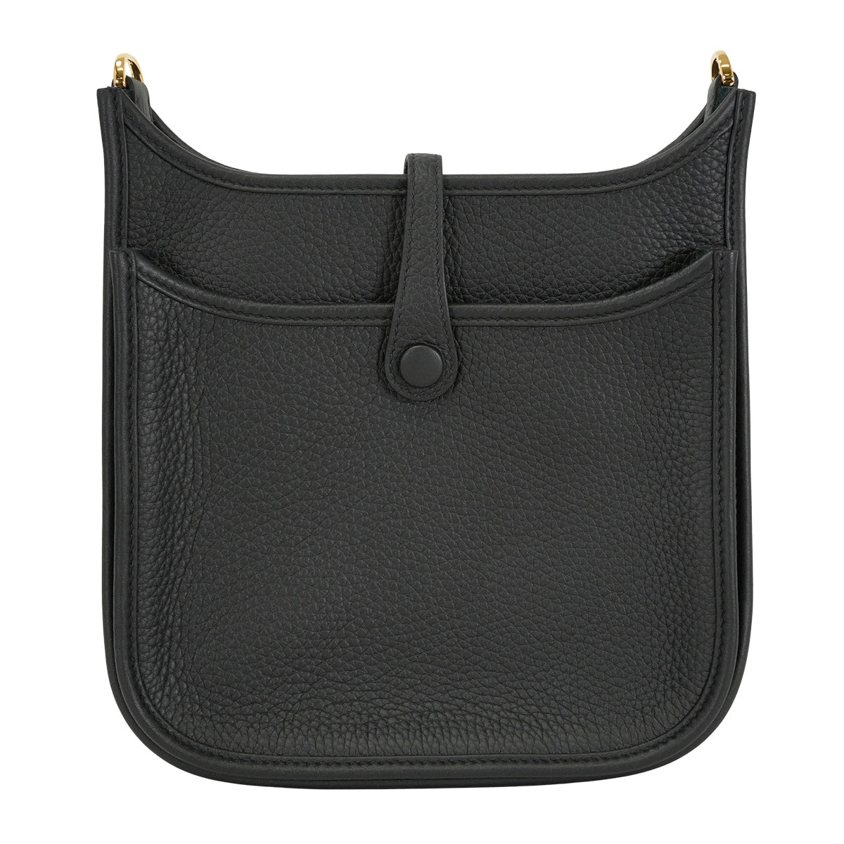 HERMES Shoulder bag Evelyne 23 Noir (Black) Taurillon Clemence Gold HW Stamp G[BRAND NEW][Authentic]
