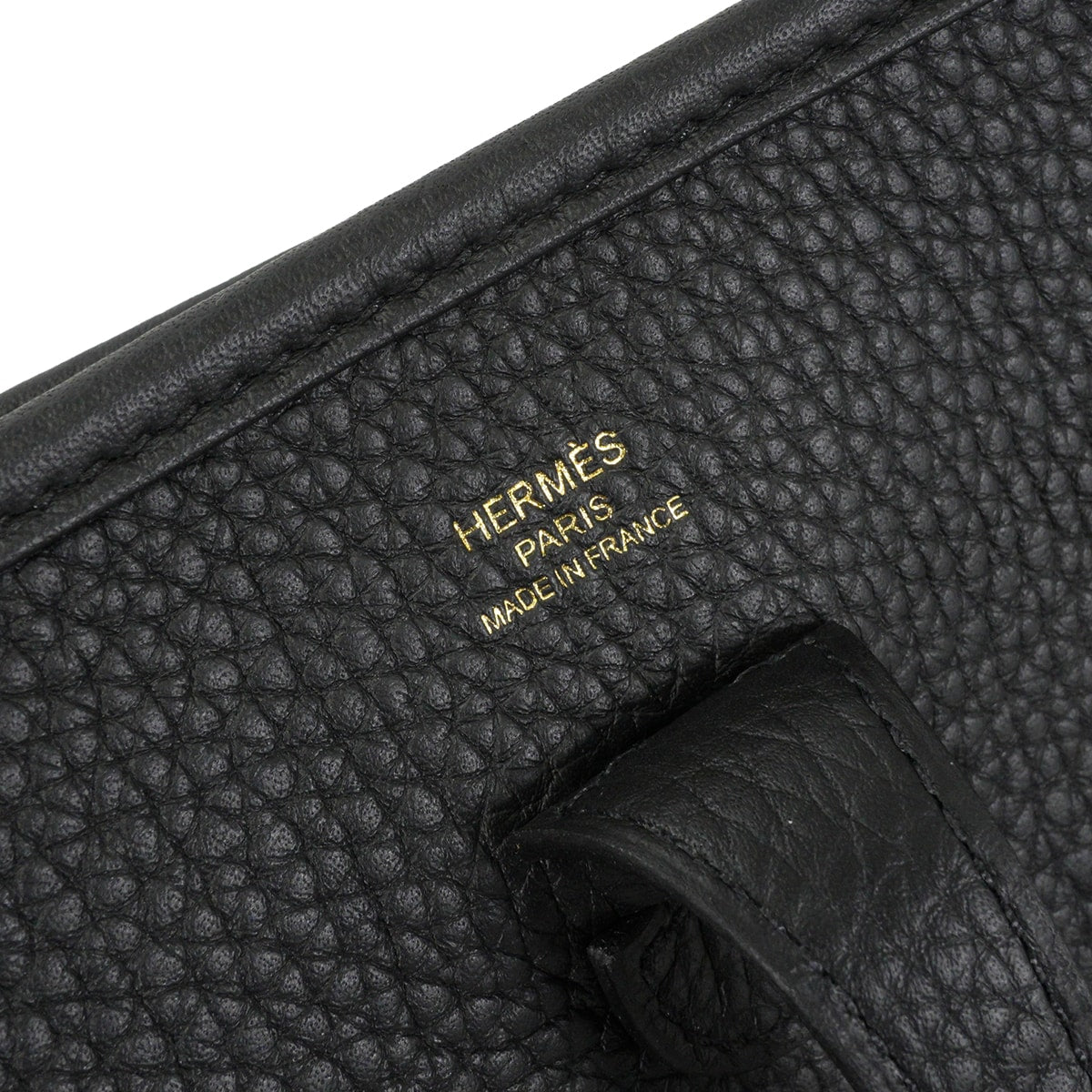 HERMES Shoulder bag Evelyne 23 Noir (Black) Taurillon Clemence Gold HW Stamp G[BRAND NEW][Authentic]