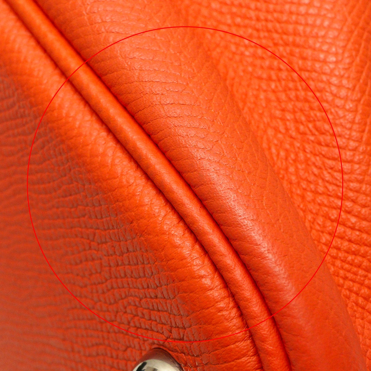 [Pre-loved] HERMES Handbag Bolide Relax 35 Orange Poppy Veau Epsom Silver HW Stamp T[LIKE NEW][Authentic]