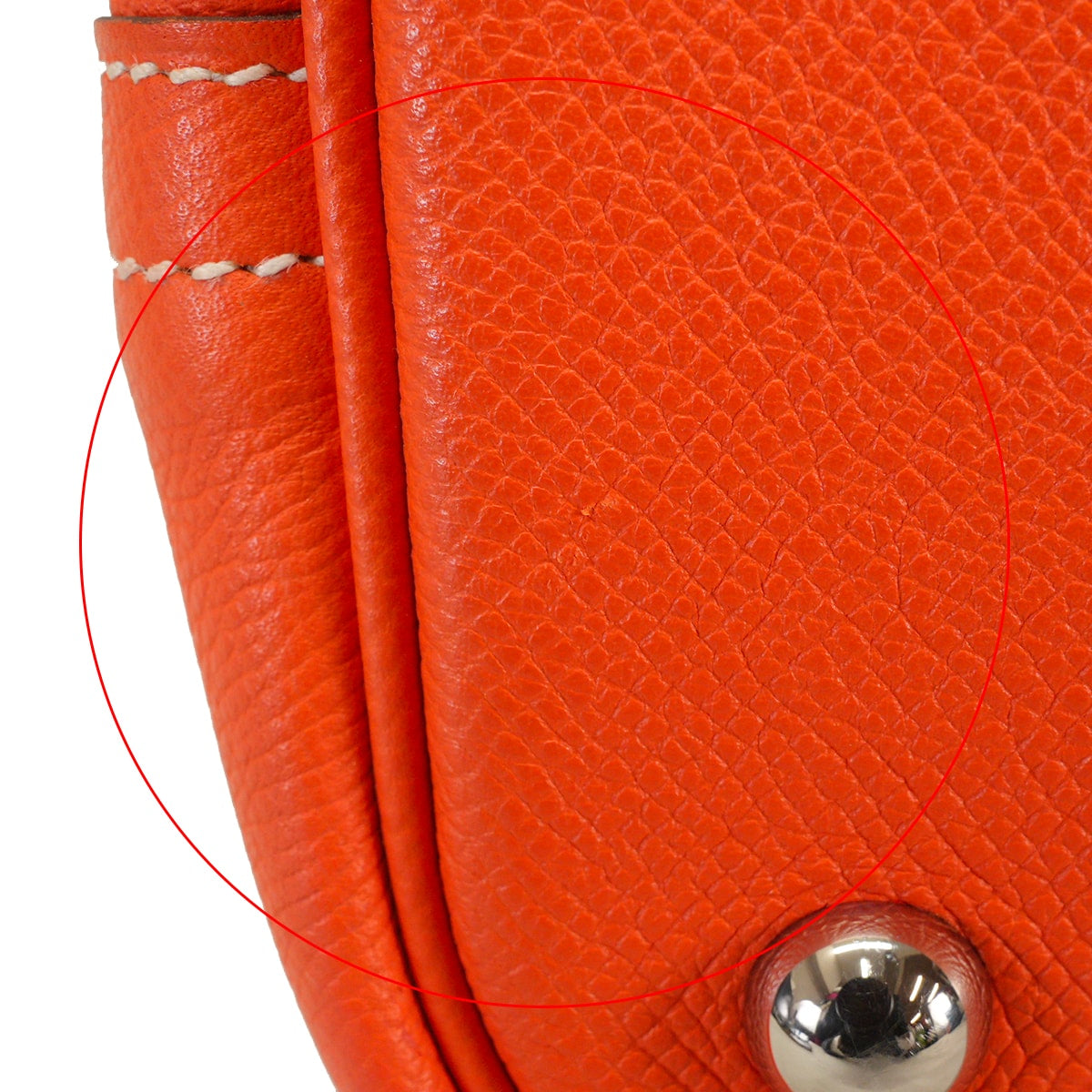 [Pre-loved] HERMES Handbag Bolide Relax 35 Orange Poppy Veau Epsom Silver HW Stamp T[LIKE NEW][Authentic]