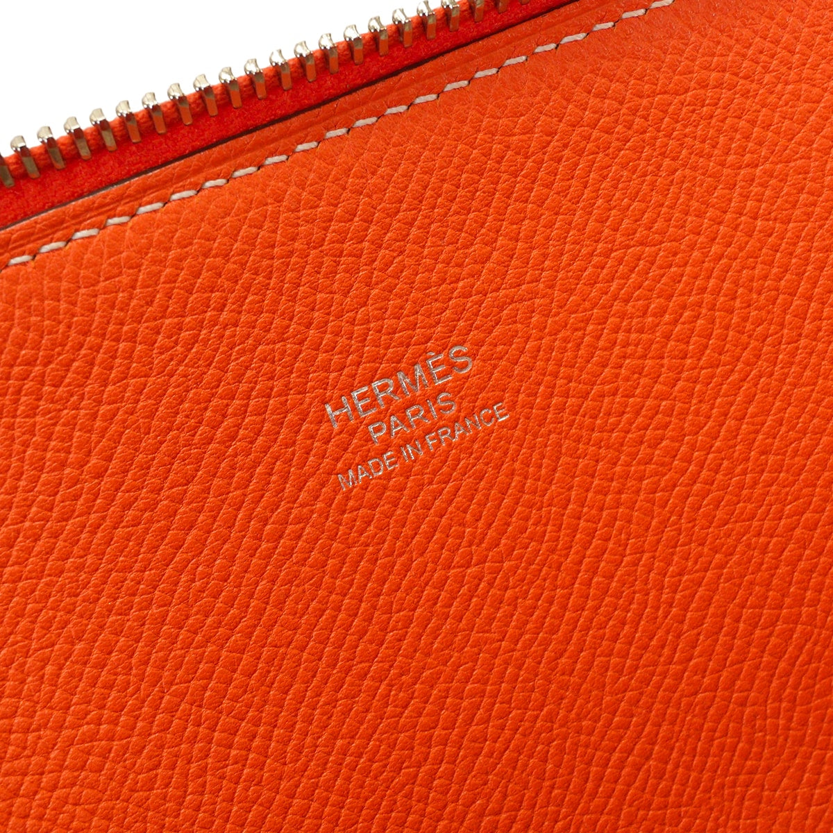 [Pre-loved] HERMES Handbag Bolide Relax 35 Orange Poppy Veau Epsom Silver HW Stamp T[LIKE NEW][Authentic]
