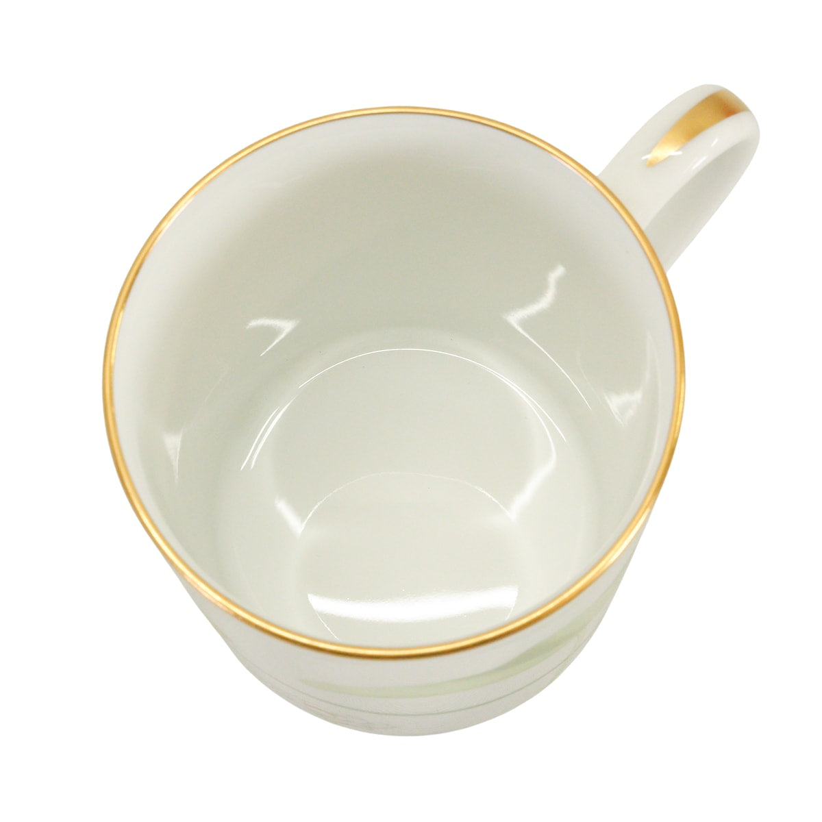 HERMES mug cup Un Jardin sur le Nil Blanc (White)/Green Porcelain[EXCELLENT][Authentic]