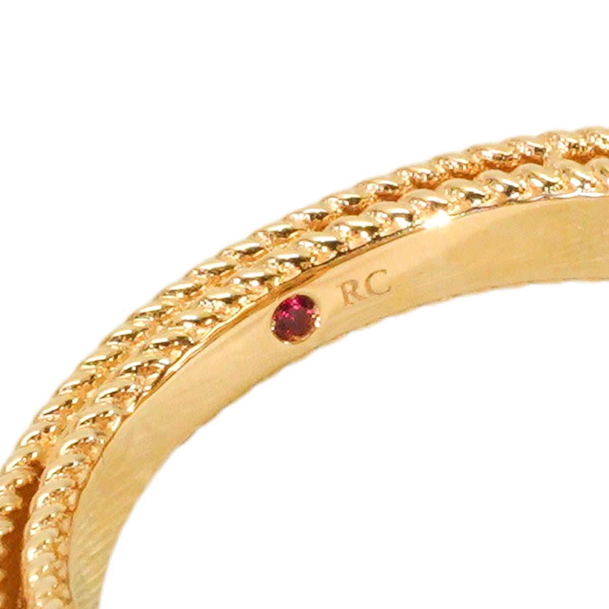 [Pre-loved] Roberto Coin ring Princess Flower Smallpink gold K18PG/Lapis Lazuli/Azure stone/Diamond #51 ADV888RI1837[LIKE NEW][Authentic]