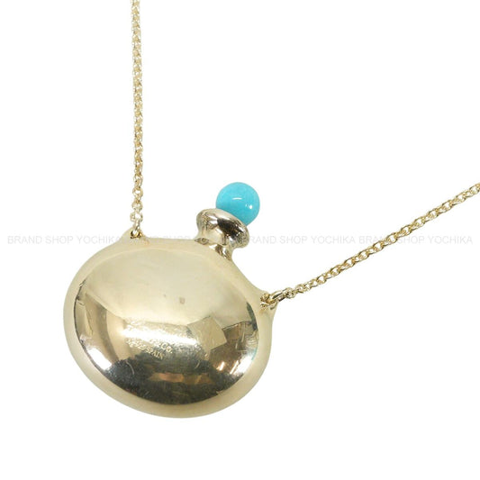 [Pre-loved] TIFFANY&Co. necklace Elsa Peretti Bottle Round Bottle Pendant Silver Sterling Silver/Turquoise 60020660[LIKE NEW][Authentic]