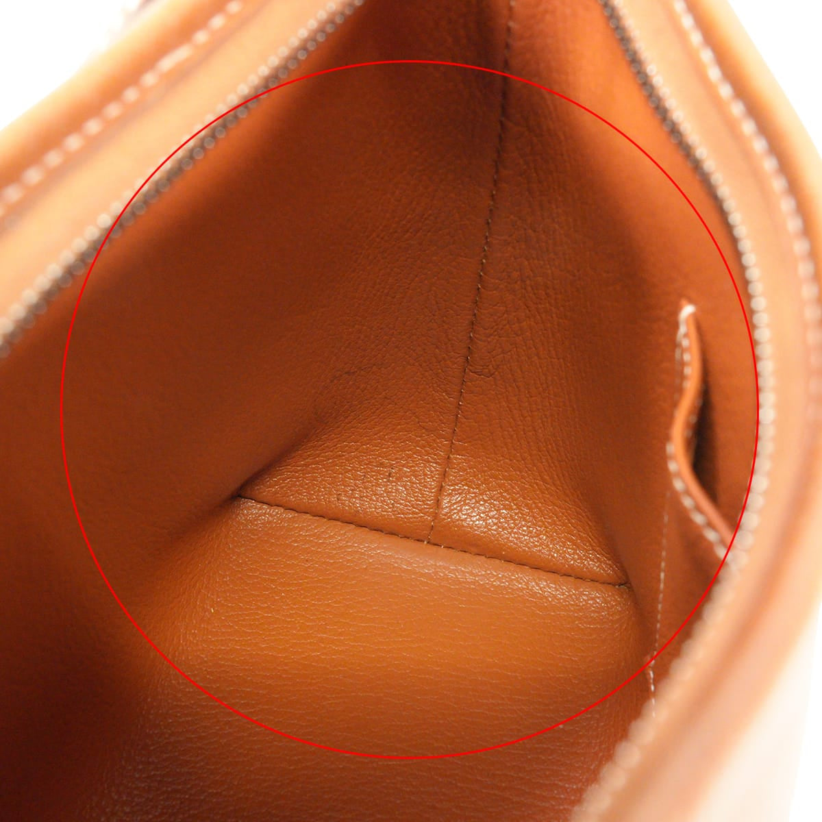 [Pre-loved] HERMES Shoulder bag Berlingot PM Gold Veau Epsom Silver HW Stamp □I[USED AB][Authentic]