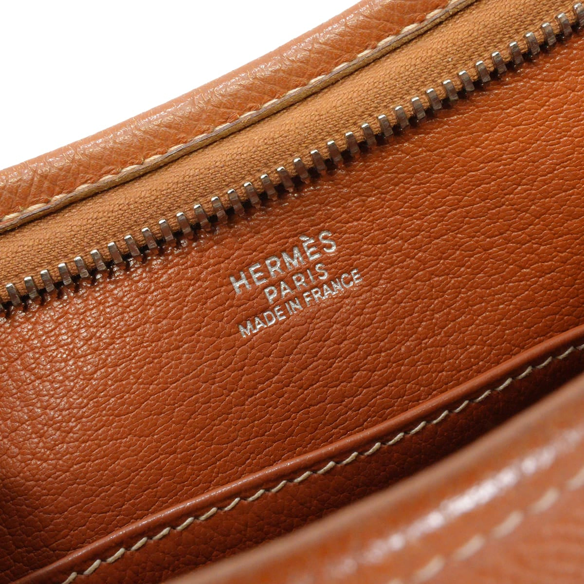 [Pre-loved] HERMES Shoulder bag Berlingot PM Gold Veau Epsom Silver HW Stamp □I[USED AB][Authentic]