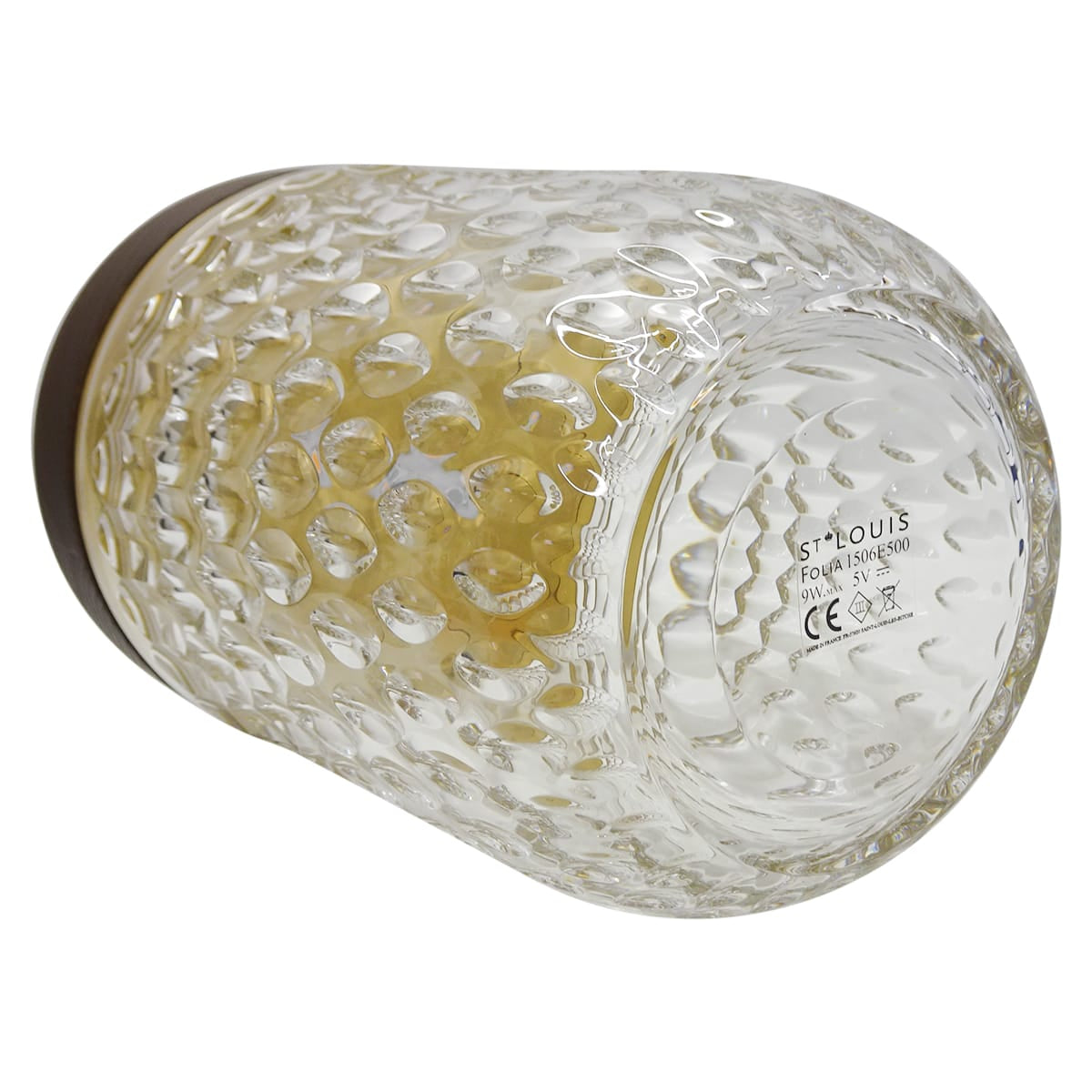Saint Louis lighting Folia portable lamp wood Acorn LEDBrown Crystal Mat Gold HW 1506E500[BRAND NEW][Authentic]